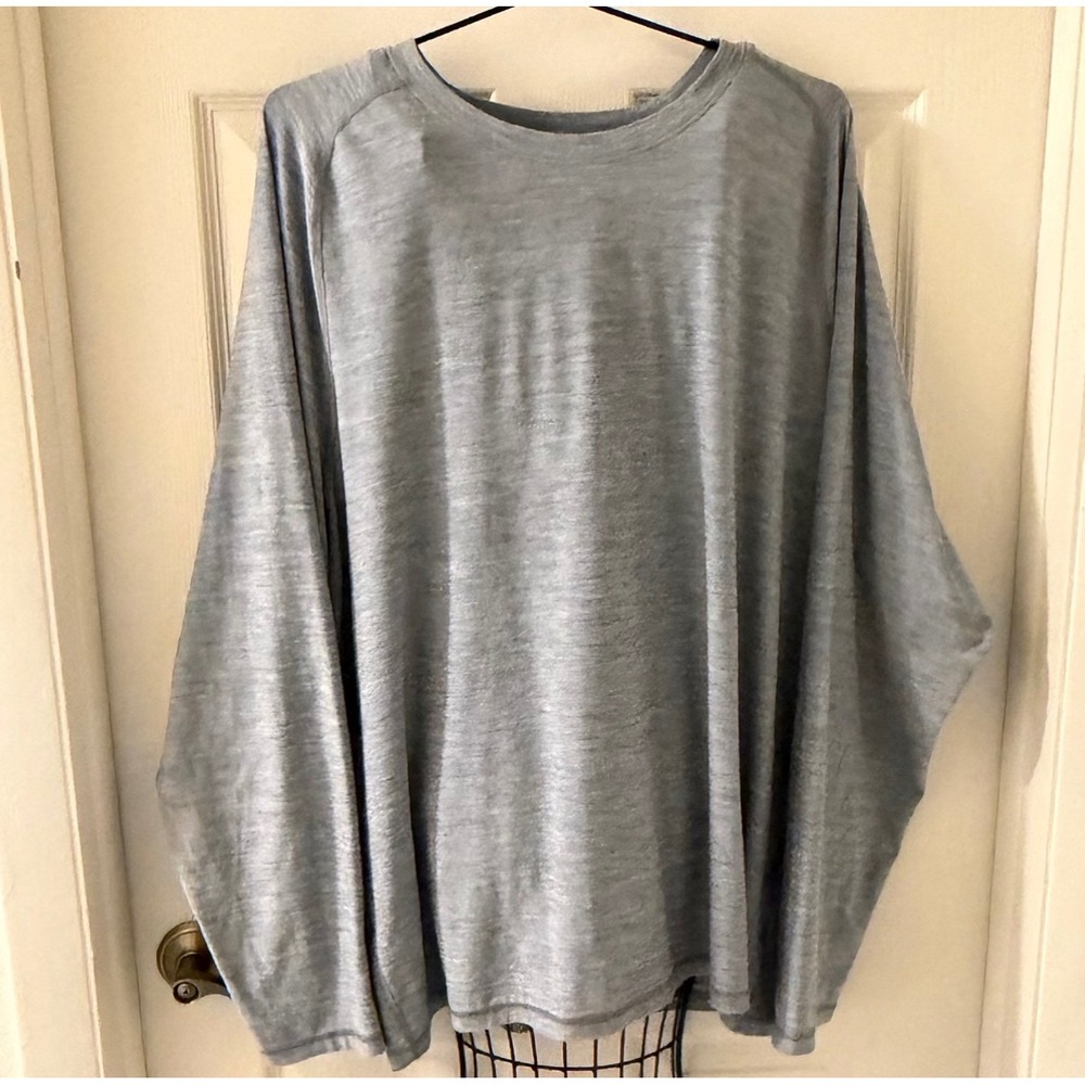 Royal Robbins Mens XXL Blue Gray Heather‎ Long Sleeve Performance T-Shirt Hiking